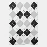 Svartvit och Grått Argyle