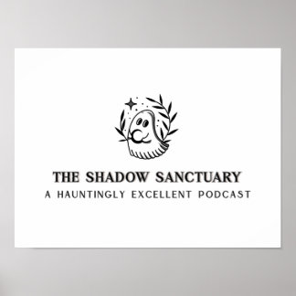 Svartvit och Grått-Fullt-Logotyp Poster