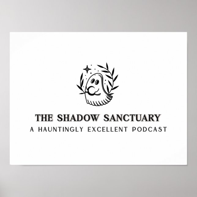 Svartvit och Grått-Fullt-Logotyp Poster (Framsidan)