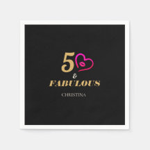 Svartvit och Guld 50:e Födelsedagsfestens Pappra p