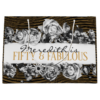 Svartvit och Guld lyx Personlig 50 och väv