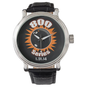 Svartvit och Orange i 800-serien Armbandsur