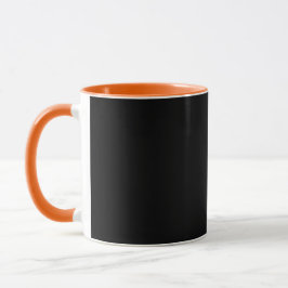 Svartvit och Orange Mugg