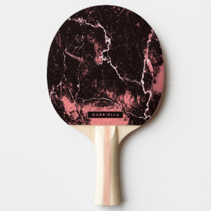 Svartvit och Rosa Abstrakt Pingisracket