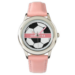 Svartvit och Rosa Modern sportekoner Monogram Armbandsur