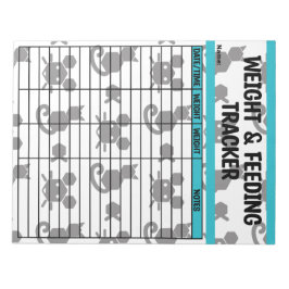 Svartvit och taktfull hexagonvikt och Matande diag Anteckningsblock