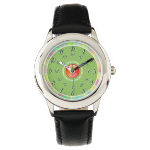 Svartvit/Oliv grönt Armbandsur