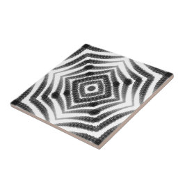 Svartvit Ombré Hypnotic Snake Skin Abstrakt Kakelplatta