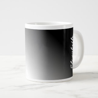 Svartvit Ombre Jumbo Mugg