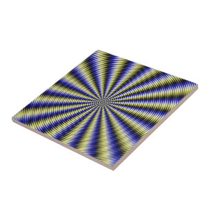 Svartvit optisk Illusion Kakelplatta