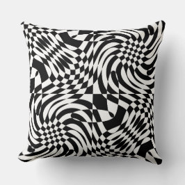 Svartvit optisk Illusion Kudde