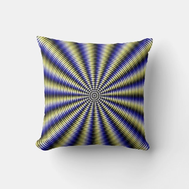 Svartvit optisk Illusion Kudde (Framsida)