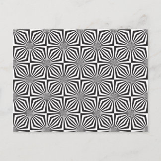 Svartvit optisk illusion vykort
