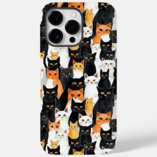 Svartvit Orange Cats