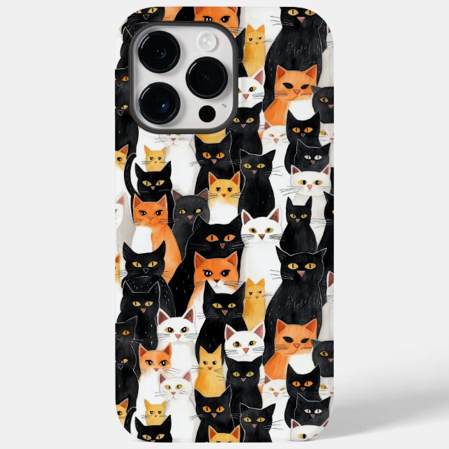 Svartvit Orange Cats (Baksida)