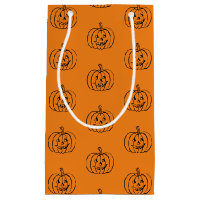 Svartvit orange Halloween jack o lantern gynnar
