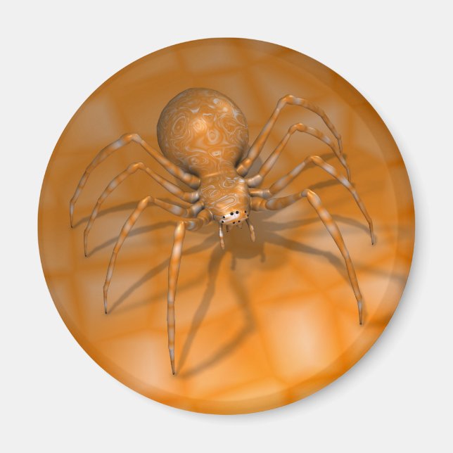 Svartvit orange magnet (Framsidan)