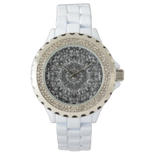 Svartvit orientalisk Matta Armbandsur
