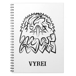 Svartvit ört anteckningsbok