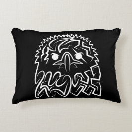 Svartvit ört prydnadskudde