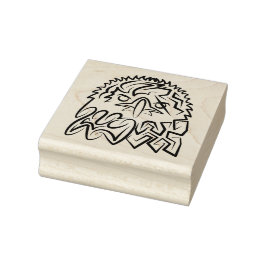 Svartvit ört stämpel