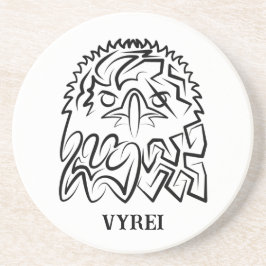 Svartvit ört underlägg