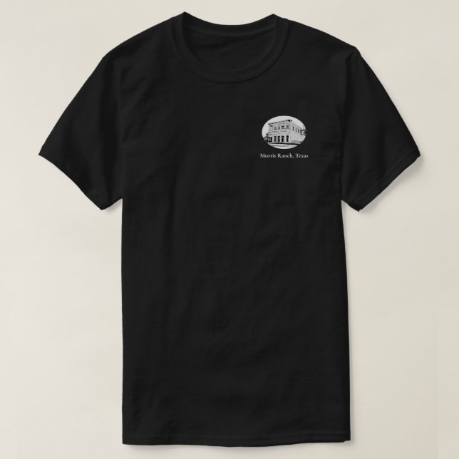 Svartvit oval t shirt (Design framsida)