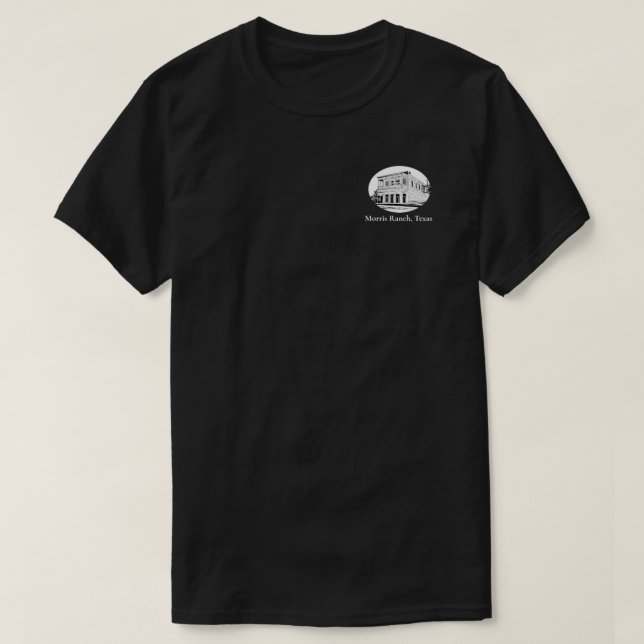 Svartvit oval t shirt (Design framsida)
