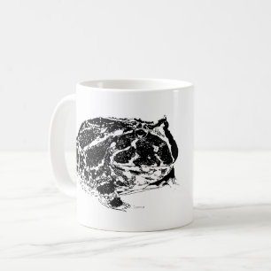 Svartvit Pacman mugg