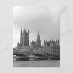 Svartvit palats i Westminster Vykort