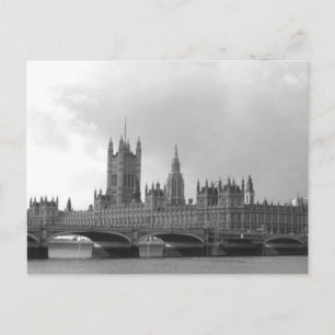 Svartvit palats i Westminster Vykort