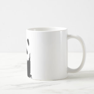Svartvit Panda Kaffemugg