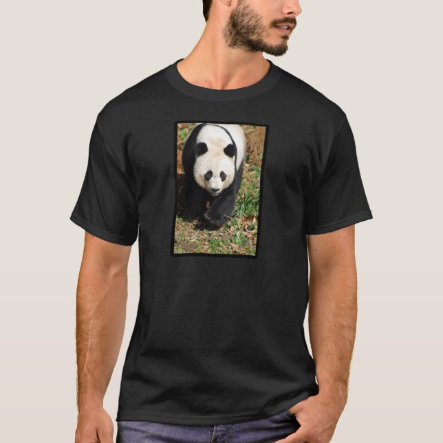 Svartvit Panda Tee Shirt (Framsida)