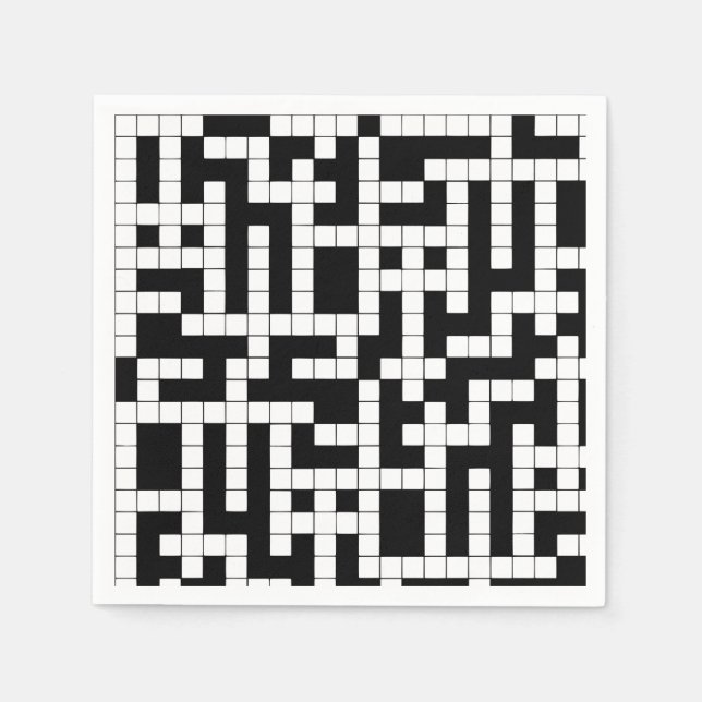 Svartvit Papper bläckfisk Pappersservett (Framsidan)