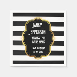 Svartvit Pappersservett