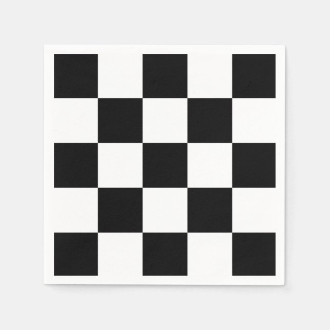 Svartvit Pappersservett (Framsidan)