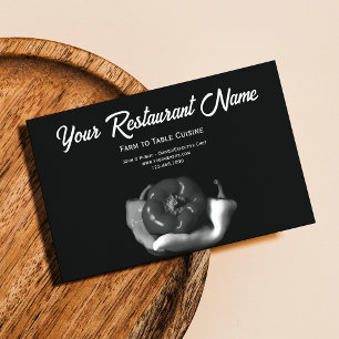 Svartvit paprika Farm till Bord Restaurant