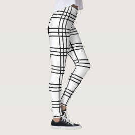 Svartvit parfymisk Coola Play Tartan Leggings