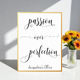 Svartvit Passionsbyrå för lyckade offerter Poster