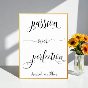 Svartvit Passionsbyrå för lyckade offerter Poster