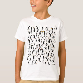Svartvit penguin Mönster T Shirt