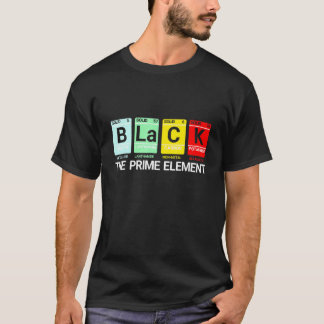 Svartvit, periodisk Bord Black Histo Inslag T Shirt