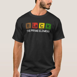 Svartvit, periodisk Bord Black Histo Inslag T Shirt