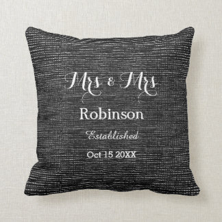 Svartvit Personlig, Lesbisk Bröllop, Kärlek Kudde