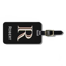 Svartvit personlig namn i monogram