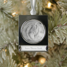 Svartvit PHOTO-tiotusk Keepsaké nyfödd bebis NAMN