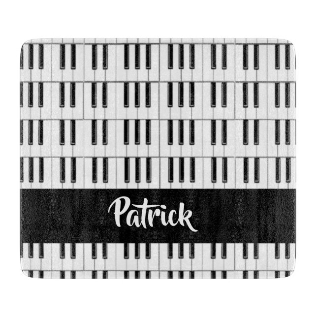Svartvit piano mönster (Framsidan)