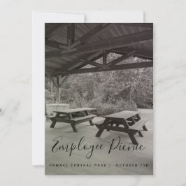 Svartvit Picnic-inbjudan Inbjudningar