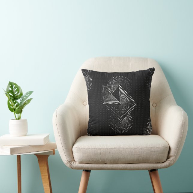 Svartvit Pincushion Kudde (Stol)