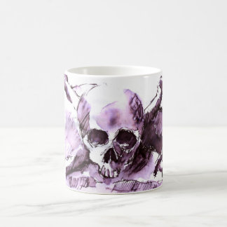 svartvit piratmugg kaffemugg